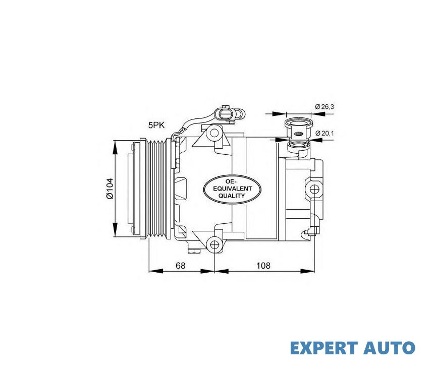 Compresor clima Opel CORSA C (F08, F68) 2000-2009 #2 09165714