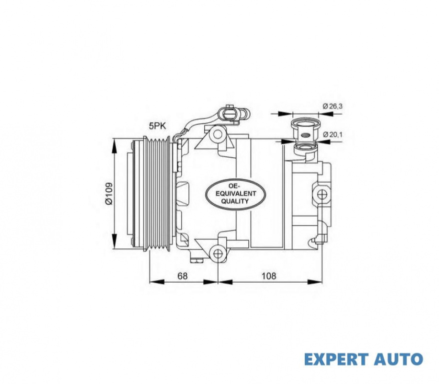 Compresor clima Opel CORSA C (F08, F68) 2000-2009 #2 09132918