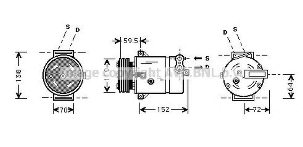 Compresor clima OPEL SIGNUM AVA OLK279