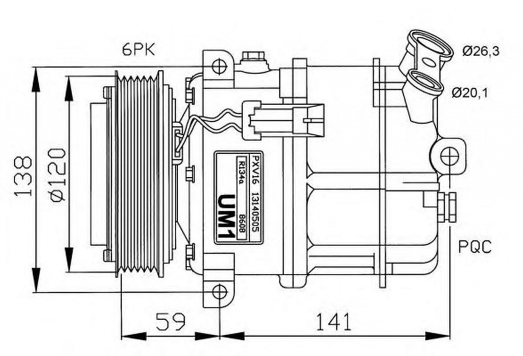 Compresor clima OPEL SIGNUM NRF 32191G