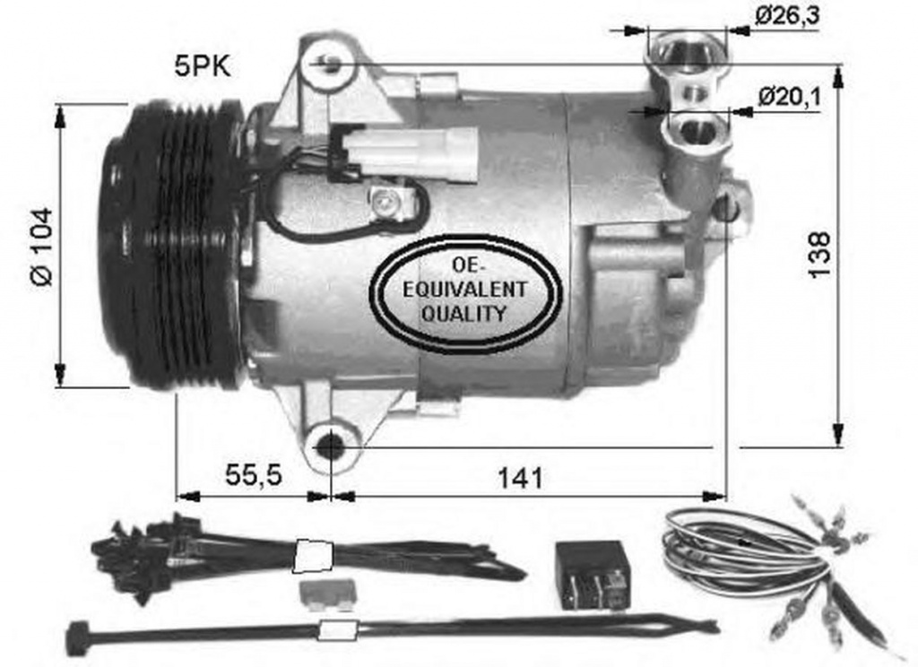 Compresor clima OPEL ZAFIRA B A05 NRF 32426