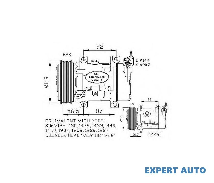 Compresor clima Peugeot 307 (3A/C) 2000-2016 #2 09
