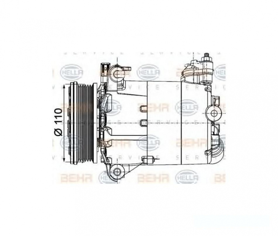 Compresor clima RANGE ROVER EVOQUE (LV) 2011-2016, Land Rover FREELANDER 2 (FA) 2006-2014, Range Rover Evoque (06.2011-