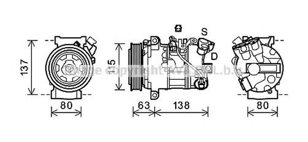 Compresor clima RENAULT GRAND Scenic III JZ0 1 AVA RTK491