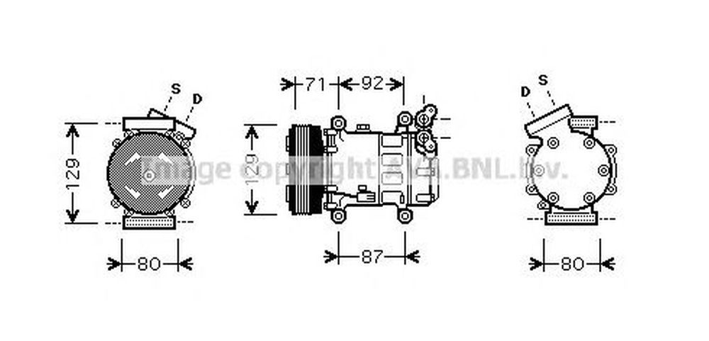 Compresor clima RENAULT KANGOO Express FW0 1 AVA R