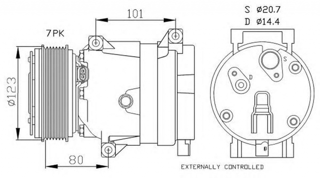Compresor clima RENAULT MEGANE II limuzina LM0 1 NRF 32422G