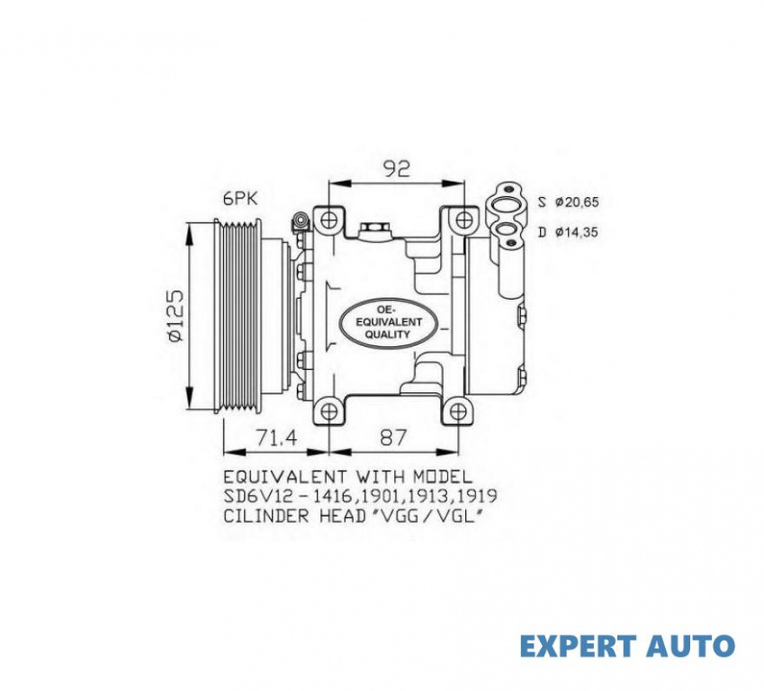 Compresor clima Renault MEGANE Scenic (JA0/1_) 1996-2001 #3 1416