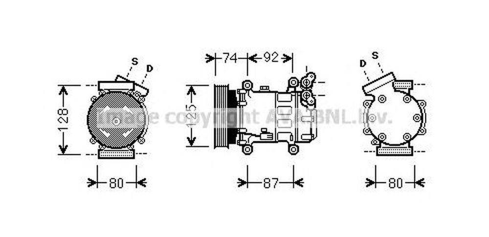 Compresor clima RENAULT MODUS GRAND MODUS F JP0 AVA RTK452