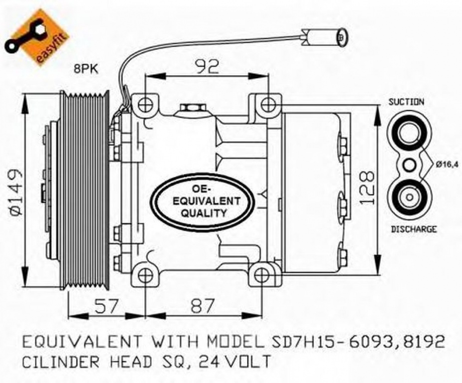Compresor clima RENAULT TRUCKS Premium NRF 32699