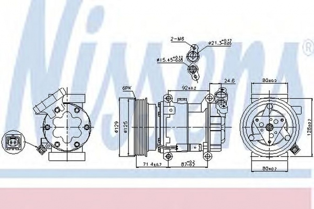 Compresor clima RENAULT TWINGO II CN0 NISSENS 89332