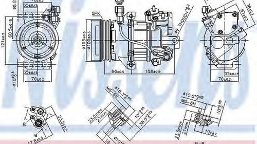 Compresor clima SMART FORFOUR 454 NISSEN