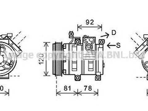 Compresor clima SSANGYONG REXTON GAB AVA DWK099