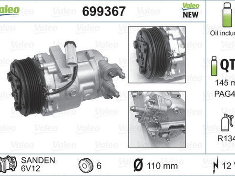 Compresor clima SUZUKI SPLASH VALEO 699367 PieseDeTop