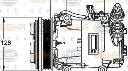 Compresor clima VOLVO C30 HELLA 8FK 351 113-451 PieseDeTop