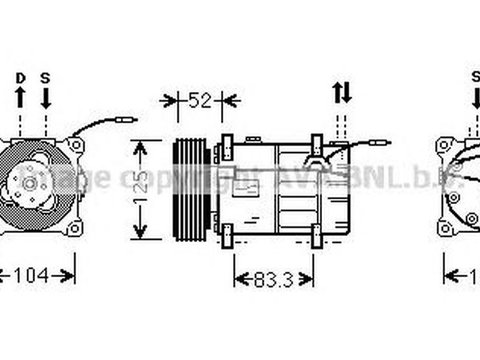 Compresor clima VOLVO V90 combi AVA VOK122