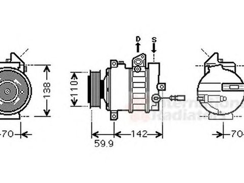 Compresor clima VW GOLF V Variant 1K5 VAN WEZEL 5800K298