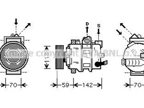 Compresor clima VW GOLF VI 5K1 AVA IK349