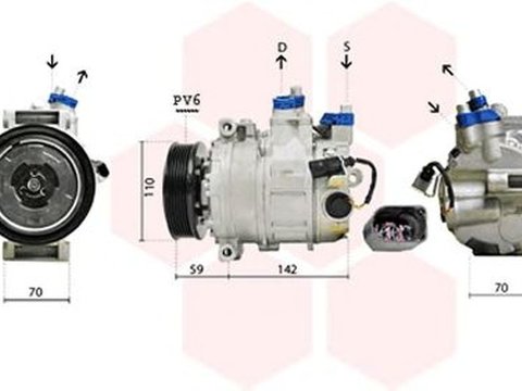 Compresor clima VW GOLF VI Cabriolet 517 VAN WEZEL 0300K029