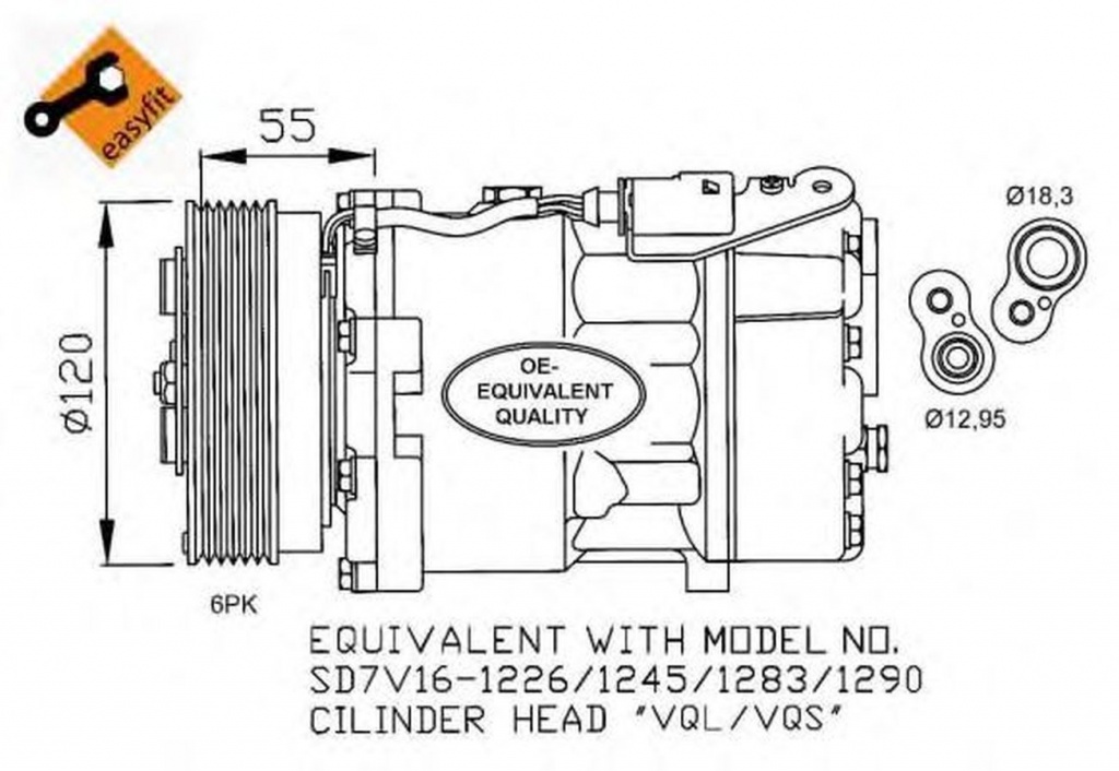 Compresor clima VW NEW BEETLE 9C1 1C1 NRF 32255