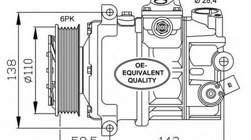 Compresor clima VW TIGUAN 5N NRF 32147