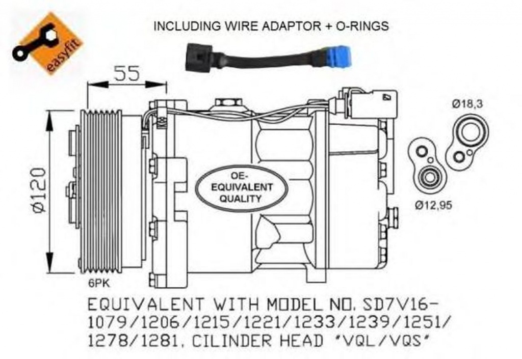 Compresor clima VW TRANSPORTER V platou sasiu 7JD 7JE 7JL 7JY 7JZ 7FD NRF 32064