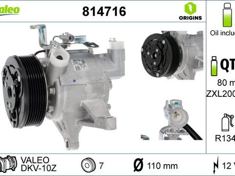 Compresor, climatizare (814716 VALEO) SUBARU