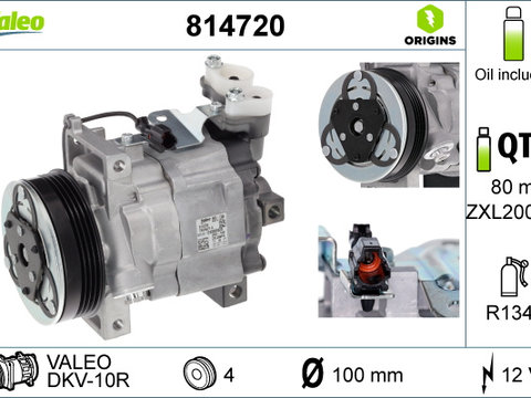 Compresor, climatizare (814720 VALEO) SUBARU