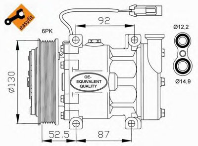 Compresor, climatizare ALFA ROMEO 166 (936) (1998 