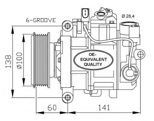 Compresor, climatizare AUDI A4 Allroad (8KH, B8) (