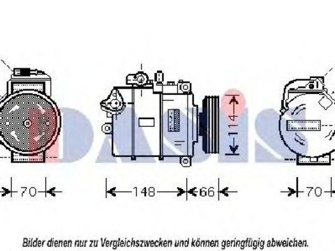 Compresor, climatizare AUDI A6 limuzina (4B2, C5), AUDI A6 Avant (4B5, C5), AUDI A4 (8E2, B6) - AKS DASIS 851078N