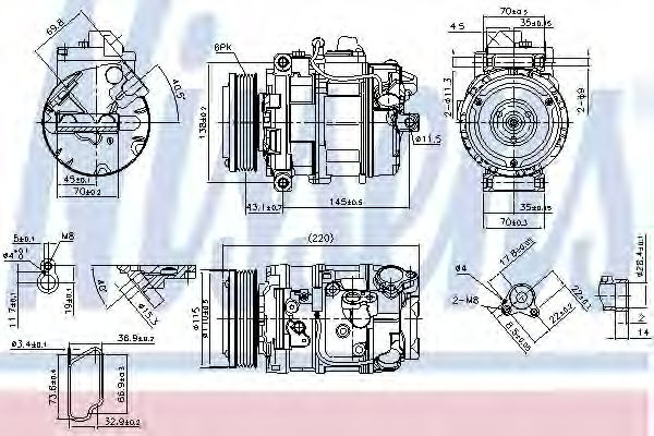 Compresor, climatizare BMW Seria 1 (E87) (2003 - 2