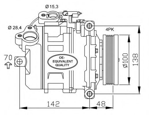 Compresor, climatizare BMW Seria 5 (E60) (2003 - 2
