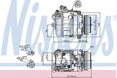 Compresor, climatizare BMW Seria 6 (E63) (2004 - 2