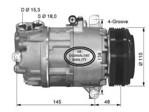 Compresor, climatizare BMW Z4 cupe (E86) (2006 - 2009) NRF 32493