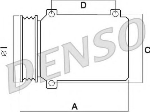 Compresor, climatizare Citroen C4 cupe (LA_), Citroen C4 I (LC_), Citroen C4 Picasso I (UD_) - DENSO DCP21014