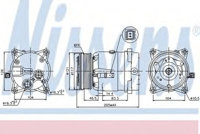 Compresor, climatizare CITROEN C5 I (DC) (2001 - 2