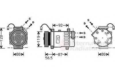 Compresor, climatizare Citroen SYNERGIE (22, U6), 