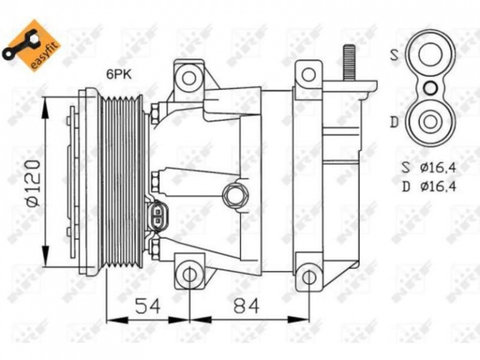 Compresor, climatizare Daewoo NUBIRA Break (KLAN) 2003-2016 #3 32484G