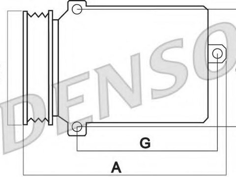 Compresor, climatizare - DENSO DCP17133