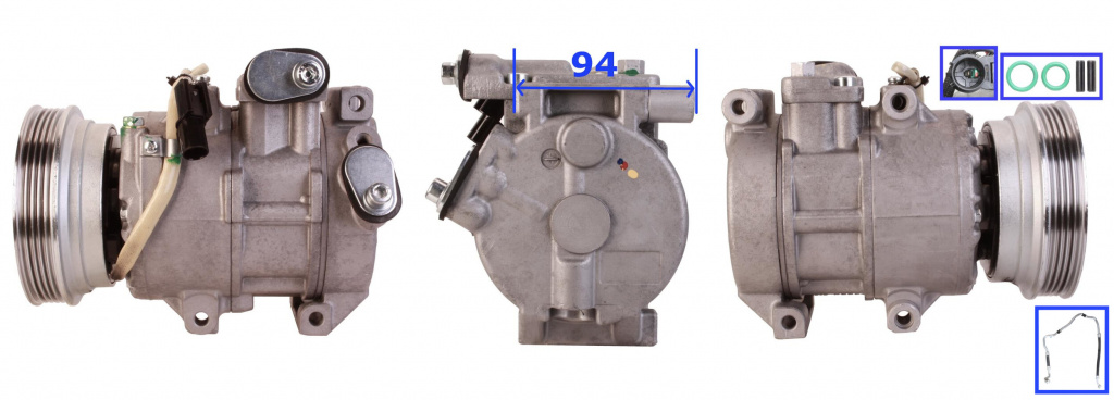 Compresor, climatizare ELSTOCK 51-0766 la KIA RIO II (JB) 2005 2006 2007 2008 2009 2010 2011