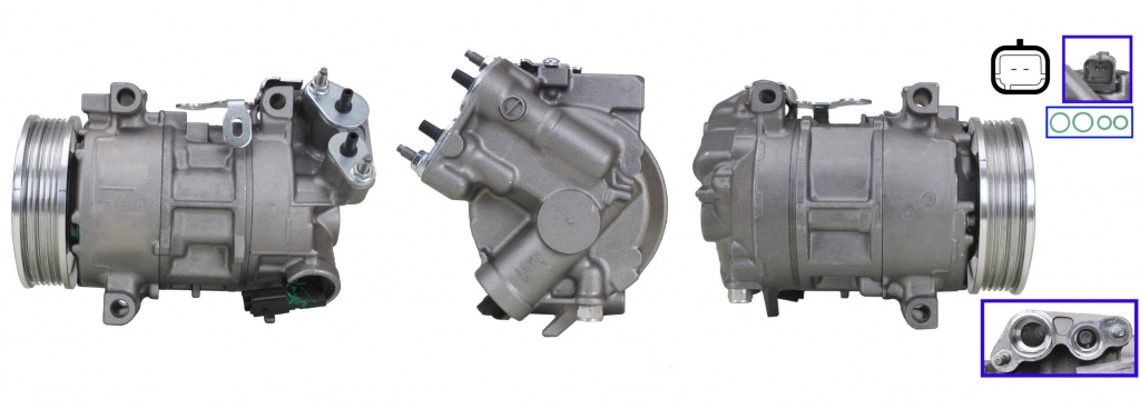 Compresor, climatizare ELSTOCK 51-0996 compatibil cu CITROEN DS3 Cabriolet 2013 2014 2015