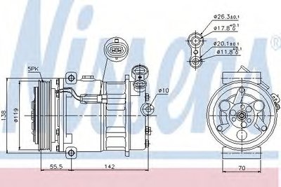 Compresor, climatizare FIAT CROMA (194) (2005 - 20