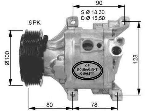 Compresor, climatizare FIAT STRADA pick-up (178E) (1998 - 2016) NRF 32466 piesa NOUA