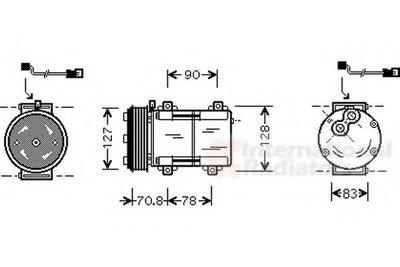 Compresor, climatizare FORD ESCORT Mk V (GAL), FOR