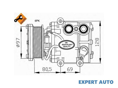 Compresor, climatizare Ford FIESTA Mk IV (JA_, JB_) 1995-2002 #3 1141327