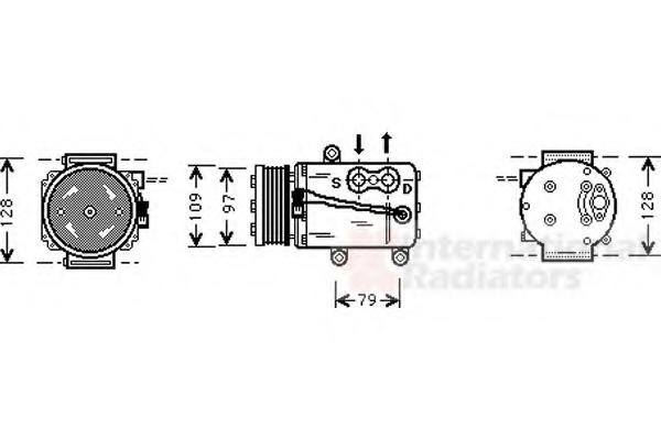 Compresor, climatizare FORD FIESTA Mk IV (JA_, JB_