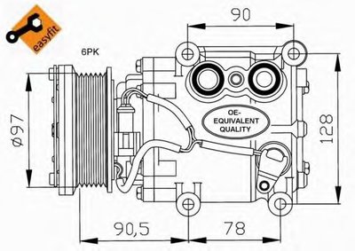 Compresor, climatizare FORD FIESTA V (JH, JD) (200