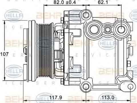 Compresor climatizare FORD FOCUS SCROLL-90V - Cod intern: W20087997 - LIVRARE DIN STOC in 24 ore!!!