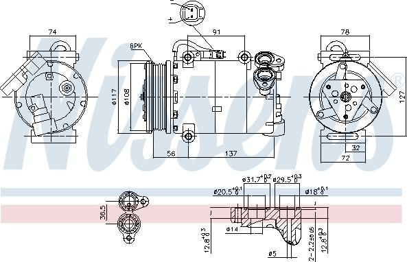 Compresor, climatizare FORD GRAND C-MAX (DXA/CB7, 
