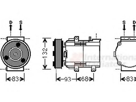 Compresor, climatizare FORD IKON V (JH_, JD_) - VAN WEZEL 1800K435